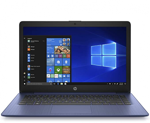 HP Stream 14-inch Laptop, Intel Celeron N4000, 4 GB RAM, 64 GB eMMC, Windows 10 Home in S Mode with Office 365 Personal for 1 Year (14-cb185nr, Royal
