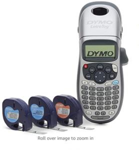 DYMO Label Maker with 3 Bonus Labeling Tapes | LetraTag 100H Handheld Label Maker & LT Label Tapes, 