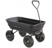 Gorilla Carts GOR4PS Poly Garden Dump Cart with Steel Frame and 10-in. Pneumatic Tires, 600-Pound Ca
