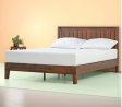 Zinus Vivek 12 Inch Deluxe Wood Platform Bed with Headboard / No Box Spring Needed / Wood Slat Suppo